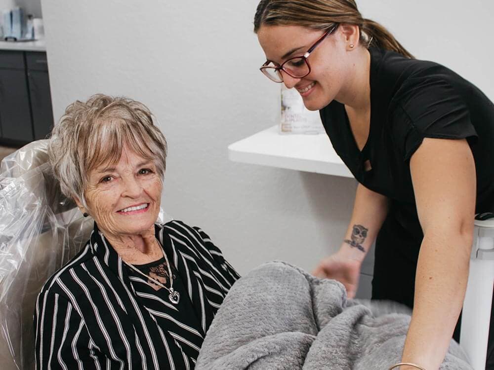 A member of the ACCD team caring for a patient